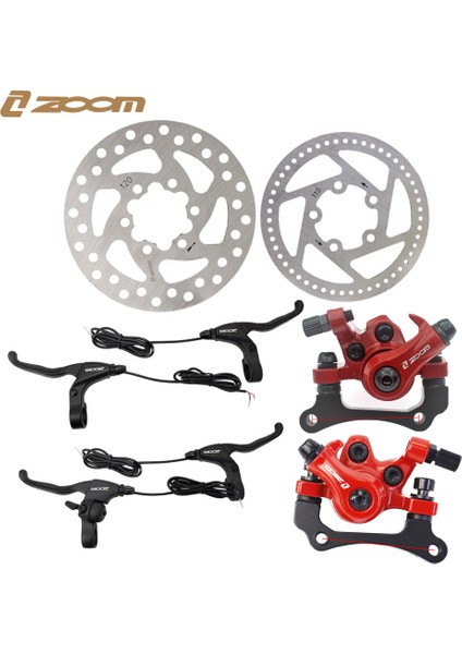 Bir Set Stili Zoom Elektrikli Scooter Freni Alüminyum Alaşımlı Sağ Scooter Disk Fren Kolu Fren Hattı Tüpü Güç Kapama Fren Kolu Mtb Yol Bisikleti (Yurt Dışından)