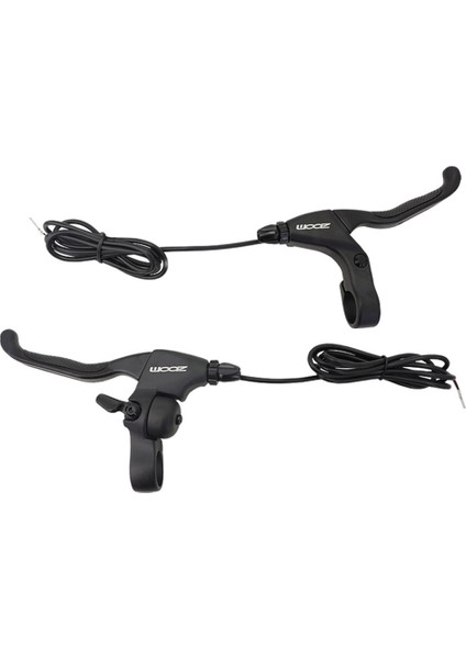 Bir Set Stili Zoom Elektrikli Scooter Freni Alüminyum Alaşımlı Sağ Scooter Disk Fren Kolu Fren Hattı Tüpü Güç Kapama Fren Kolu Mtb Yol Bisikleti (Yurt Dışından)