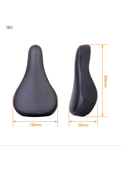 Siyah Stil Eğlenceli Bisiklet Koltuğu Bmx Koltuklar Dağ Bisikleti Kruvazör Bisiklet Koltuğu Serbest Stil Yarış Bisiklet Aksesuarları Downhill Koltuk Mtb Coeus (Yurt Dışından) fırsatları