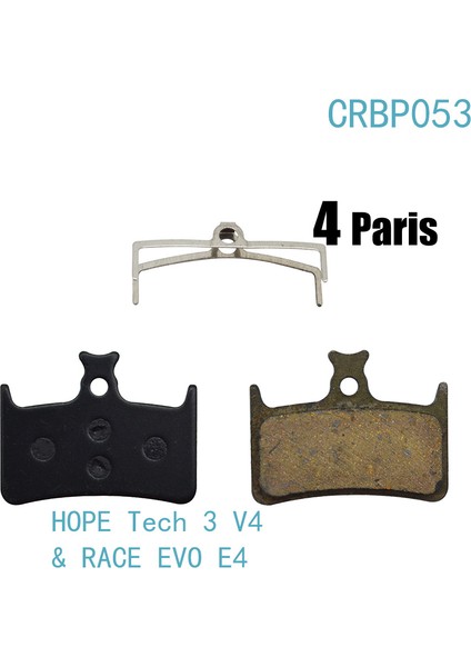 CRBP053 Tarzı Hope Tech X2 Için Eooz 4 Çift Yarı-Metalik Bisiklet Disk Fren Pedalları (Yurt Dışından)