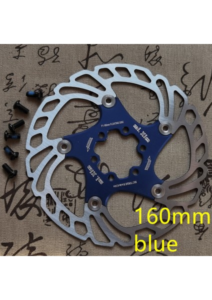 160MM Mavi Tarz Yeni Fren Diski Pedleri mm Bisiklet Fren Diskleri Mtb Soğutma Float Disk Fren Bisiklet Aksesuarları Float Fren Disk Pedleri (Yurt Dışından)