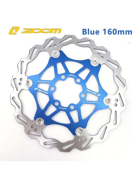 Mavi 160MM Tarzı Zoom Dağ Bisikleti Disk Fren Rotoru Ultralight Isı Dağılımı Yüzen Rotor Mtb Hidrolik Disk Fren Pedalı (Yurt Dışından)