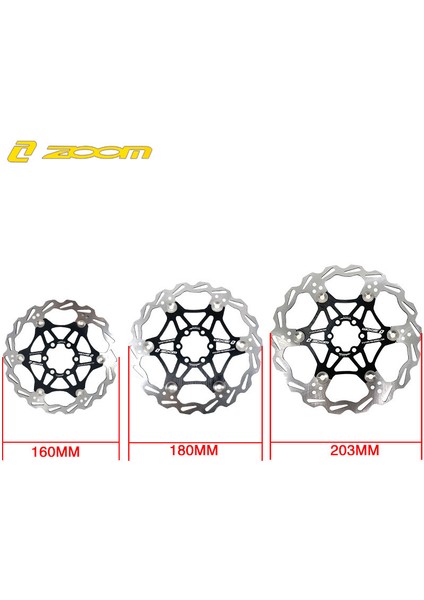 Mavi 160MM Tarzı Zoom Dağ Bisikleti Disk Fren Rotoru Ultralight Isı Dağılımı Yüzen Rotor Mtb Hidrolik Disk Fren Pedalı (Yurt Dışından)
