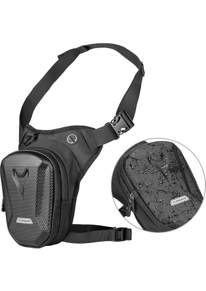 Bir Stil Bisiklet Çantası Motosiklet Bisiklet Su Geçirmez Bacak Yan Çantası Eva Sert Kabuk Bagaj Sürüş Çantası Rzahuahu Outdoor Casual Bel Çantası Fanny Pack (Yurt Dışından) indirimleri