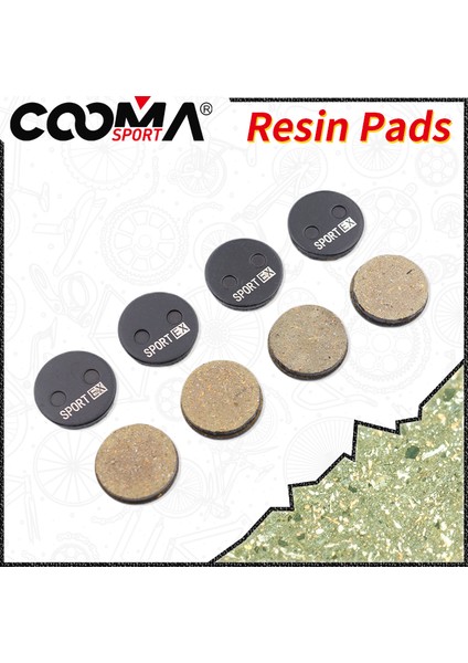 Aons Kaliper Için Bisiklet Disk Fren Balataları, Yuvarlak Pads Çapı, Spor Ex Sınıfı Reçine, 4 Çift (Yurt Dışından)