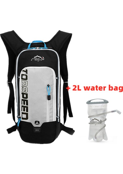 Gri 2l Su Torbası Stili Inoxto 6l Bisiklet Çantası Erkek Kadın Sürme Su Geçirmez Nefes Alabilen Bisiklet Sırt Çantası, Bisiklet Su Torbası, Bisiklet Kaskı (Yurt Dışından)