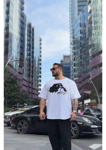 Oversize, Nakışlı Pamuk T-Shirt Gym Rag Top Big Sam 3380 fırsatları