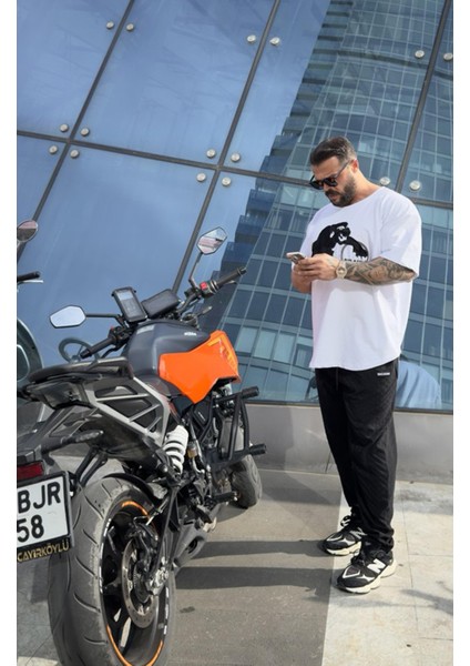 Oversize, Nakışlı Pamuk T-Shirt Gym Rag Top Big Sam 3380 indirimleri