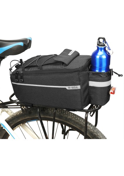 Siyah 780ML Şişe Stili Bisiklet 13L Taşıyıcı Çanta Bisiklet Arka Sepeti Su Geçirmez Pannier Bagaj Sırt Çantası Arka Taşıyıcı Arka Koltuk Çantası Bisiklet Valizi Omuz Çantası (Yurt Dışından) fiyatları
