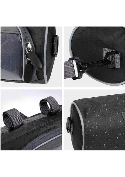 Siyah Stil Su Geçirmez Bisiklet Çantası Taşınabilir Mtb Bisiklet Direksiyon Çantası Büyük Kapasiteli Bisiklet Çerçeve Tüp Çantaları Outdoor Bisiklet Aksesuarları (Yurt Dışından) indirimleri