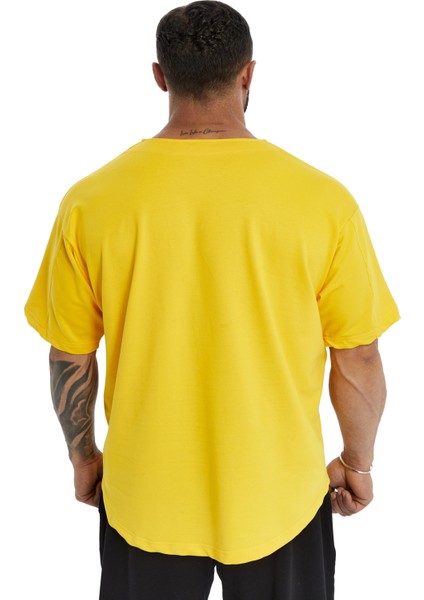 Oversize, Nakışlı Pamuk T-Shirt Gym Rag Top Big Sam 3380 fırsatları