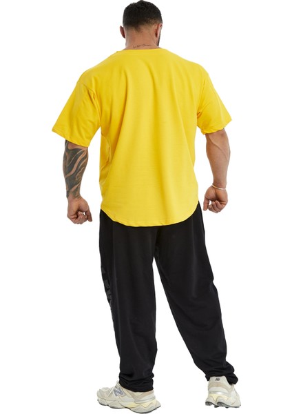 Oversize, Nakışlı Pamuk T-Shirt Gym Rag Top Big Sam 3380 indirimleri