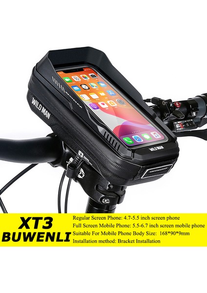 Xt3 Tarzı Vahşi Adam Yağmurluk Bisiklet Çantası Direksiyon 6.7 Inç Bisiklet Çantası Telefon Güneşlik Bisiklet Çantası Yol Bisikleti Mtb Aksesuarları (Yurt Dışından)