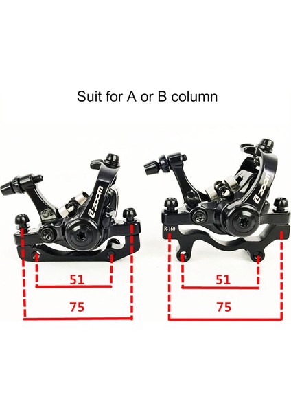 Ön Fren Stili Zoom Mtb Bisiklet Disk Fren Çift Piston Mekanik Kılağı Ön Arka Alüminyum Alaşım Yol Elektrikli Bisiklet Parçaları Aksesuarları (Yurt Dışından)