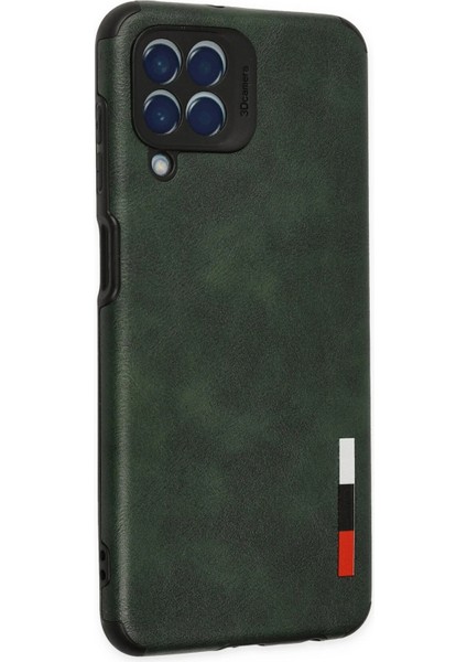 Samsung Galaxy M33 Kılıf Loop Deri Silikon - Yeşil Mrayd