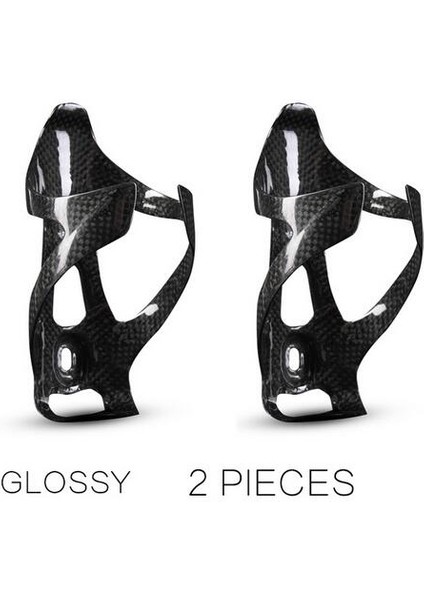 Logo Yok Parlak 2 Adet Stil 2021 En Yeni Karbon Şişe Kafesi 3k Parlak Kırmızı Beyaz Bisiklet Bisiklet Su Şişesi Tutucu 25G Bisiklet Bidonu Bisiklet Mtb Tt Aero Yol (Yurt Dışından)