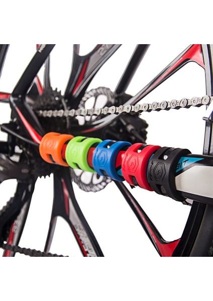 Turuncu Tarzı 4 Parça Bisiklet Zincir Koruma Sticker Mtb Yol Bmx Bisiklet Arka Çatal Anti-Çarpışma Kauçuk Koruyucu Halka Koruyucu Kiti Parça (Yurt Dışından) indirimleri