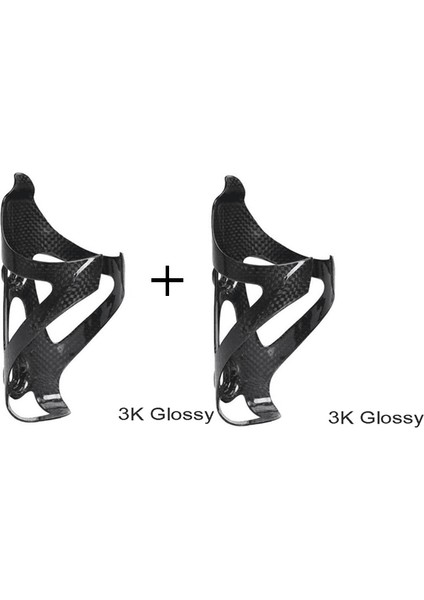 Parlakx2 Stili No Logo Karbon Su Şişesi Kafesi Dağ Bisikleti Bisiklet Şişe Tutucu Ultra-Hafif 20G Bisiklet Şişe Tutucusu 3k Karbon Şişe Kafası (Yurt Dışından)