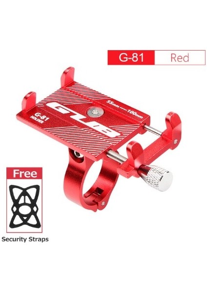 G81-KIRMIZI Tarzı Gub Alüminyum Bisiklet Telefon Tutucu Bisiklet Telefon Montaj Tutucu Standı Kaymaz Motosiklet Direksiyon Klipsi 3.5 Ila 7.5 Telefon Için (Yurt Dışından)