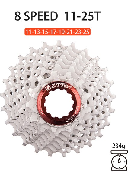 8S-25T Yol Stili Ztto Mtb Yol Bisikleti Hız Kaseti 11V Dişli K7 10V Bisiklet Freni (Yurt Dışından)