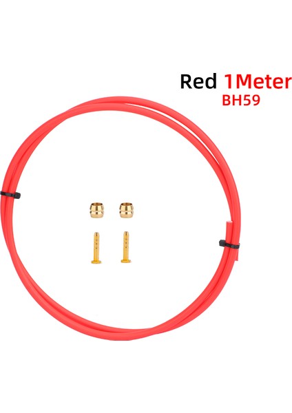 Kırmızı 1 Metre BH59 Stili Meroca Bisiklet Yağ Fren Kablosu BH59 BH90 Dağ Bisikleti Hidrolik Hortum Uyumlu Metre Hattı Bisiklet Aksesuarları Evrensel Bakır+Pvc (Yurt Dışından)