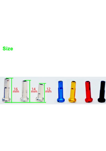 14MM Sarı Tarzı Mtb Dağ Bisikleti Jant Kapağı Çok Renkli Bisiklet Jant Kapağı Bakır Göğüs Ucu mm 14G * 2mm (Yurt Dışından)