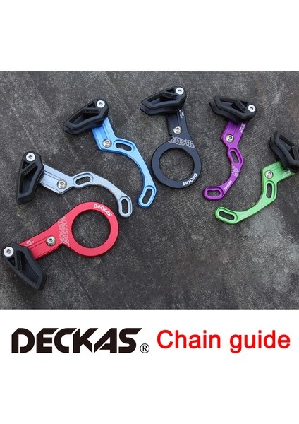 ISCG03 Mor Tarzı Deckas Bisiklet Zincir Rehberi Mtb Bisiklet Zincir Rehberi 1x Sistemi Iscg 03 Iscg 05 Bb Montajı C Tek Hızlı Geniş Dar Dişli Zincir Rehberi (Yurt Dışından)