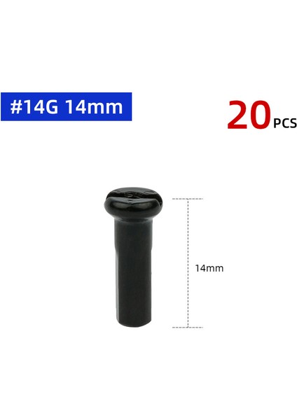 14G 14MM Siyah 20PC Stili Pcs Pirinç Jant Nipel 14G 13G 12G Mtb Yol Bisikleti Tekerlek E-Bisiklet Scooter Jant Kapağı Cu Somun Bakır Parçaları (Yurt Dışından)