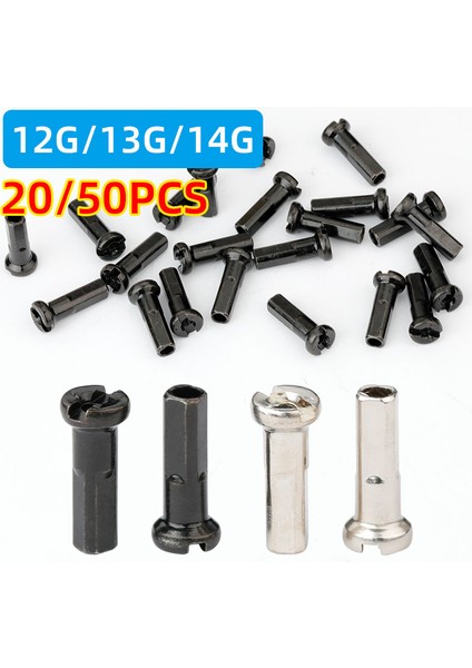 14G 14MM Siyah 20PC Stili Pcs Pirinç Jant Nipel 14G 13G 12G Mtb Yol Bisikleti Tekerlek E-Bisiklet Scooter Jant Kapağı Cu Somun Bakır Parçaları (Yurt Dışından)