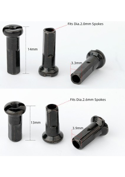 14G 14MM Siyah 20PC Stili Pcs Pirinç Jant Nipel 14G 13G 12G Mtb Yol Bisikleti Tekerlek E-Bisiklet Scooter Jant Kapağı Cu Somun Bakır Parçaları (Yurt Dışından)