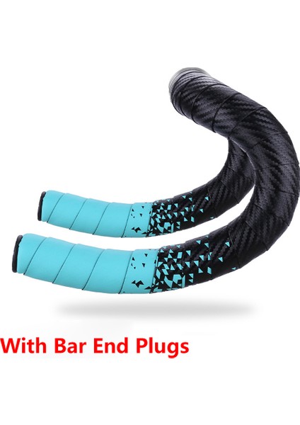 Siyah Mavi Tarzı Yol Bisikleti Bisiklet Direksiyon Bandı Tutma Kolu Yastıklı Deri Uç Tıkaçlarıyla Kaymaz Kavrama Direksiyon Bandı Bisiklet Aksesuarları (Yurt Dışından) fiyatları