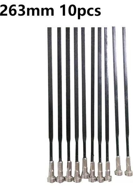 263MM 10 Adet Stil Mavıc Cr Ak Eq Jant Takımı Spokeli Yol Bisikleti Düz Düz Spokeler ile Spok Kapakları Paslanmaz Çelik Bisiklet Spokes (Yurt Dışından)