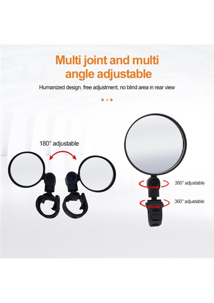 8cm Tarzı 1 Adet Bisiklet Ayarlanabilir Arka Görüş Aynası Direksiyon Aynaları Arka Göz Bisiklet Aksesuarları Bisiklet Aynası (Yurt Dışından)