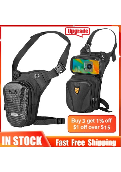 C Mavi Tarzı Motorsiklet Bırak Bacak Yan Çantası Su Geçirmez Eva Sert Kabuk Çanta Açık Hava Rahat Bel Çantası Motosiklet Bisiklet Çantası Bisiklet Hip Kemer Çantası (Yurt Dışından) fiyatları