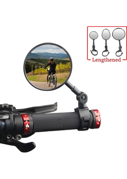 1 Adet Küçük Cam Tarzı Evrensel Bisiklet Arka Görüş Aynası Ayarlanabilir Döner Geniş Açılı Mtb Yol Bisikleti Aksesuarları Için Bisiklet Direksiyonu Arka Görüş Aynaları (Yurt Dışından)