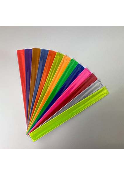 Turuncu Sarı Tarzı Pvc Gece Koşu Yansıtıcı Bilezikler Yüksek Görünürlük Güvenlik Uyarı Bantı Bacak Pantolon Klipsi Işıltılı Şerit Bisiklet Bisiklet Ekipmanı (Yurt Dışından)