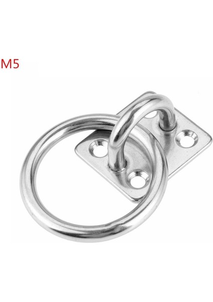 M5 Tarzı Ağır Hizmet Paslanmaz Çelik Kare Göz Plakası Göz Kanca ile Yuvarlak Halka Tekne Deniz Donanımı Için Yelkenli Tekne (Yurt Dışından)