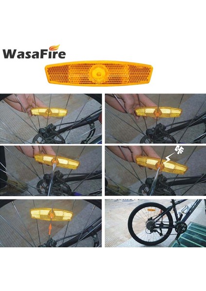 Sarı Stil Bisiklet Tekerlek Konuşlu Reflektör Bisiklet Güvenlik Uyarı Işığı Mtb Tekerlek Jant Yansıtıcı Işıklar Bisiklet Aksesuarları (Yurt Dışından)