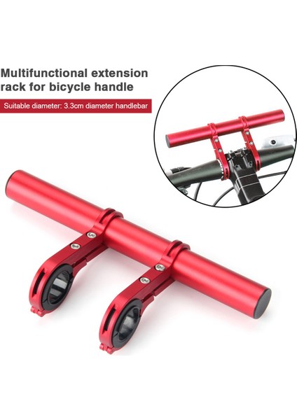 Kırmızı 20CM Stili Bisiklet Direksiyon Alüminyum Karbon Fiber Uzatma Aparatı Bisiklet Farı Montaj Çubuğu Bilgisayar Tutucu Mtb Yol Bisiklet Desteği (Yurt Dışından)