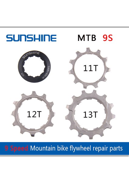 Mtb 9s 12T Stili Sonnenscheın 1 Adet Bisiklet Kaset Dişli Mtb Bisiklet Hız 13 T Fren Parçaları ile Uyumlu Sh (Yurt Dışından)