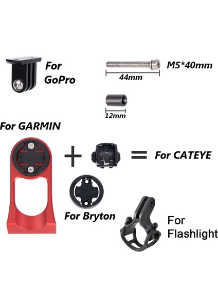 Cateye Stili Için 2 Adet Ztto Bilgisayar Kamera Tutucu Mtb Yol Bisikleti Direksiyon Uzatma Bisiklet Stoper Gps Tutucu Garmın Bryton Cateye Gopro Montajı Için (Yurt Dışından)