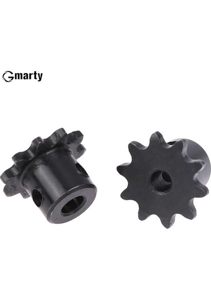 5mm Tarzı 1 Adet Bisiklet Zincir Dişli 45# Çelik 10 Dişli Endüstriyel Pinyon Tekerleği Üst Tel Deliği ile (Yurt Dışından)