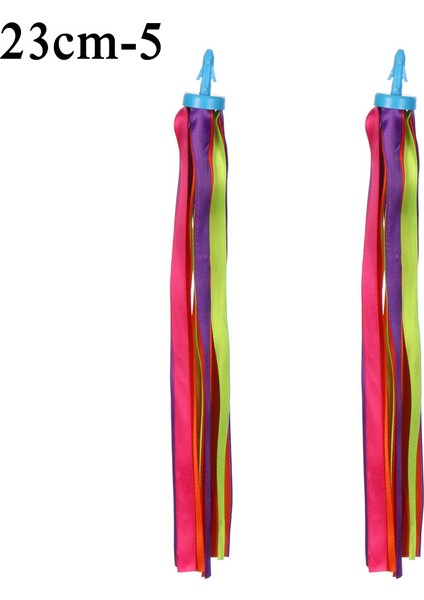 23CM-5 Tarzı Çocuk Bisikleti Üç Tekerlekli Direksiyon Renkli Püsküller Süsleme Kız Erkek Direksiyon Kırlangıçları Scooter Parçaları (Yurt Dışından)