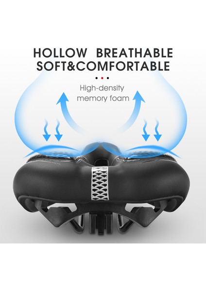 111 Mavi Set Stili Şok Geçirmez Silikon Bisiklet Sele Koltuk Su Geçirmez Mtb Dağ Yol Bisikleti Selesi Nefes Alan Hollow Bisiklet Yastık Koltuk Selesi (Yurt Dışından) fiyatları