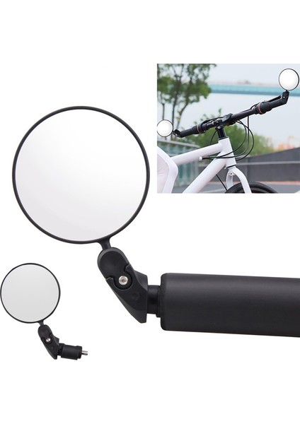 Siyah Stil Katlanabilir Bisiklet Ayna Direksiyon Reflektörü Özel Yol Mtb Dağ Bisikleti Aksesuarları (Yurt Dışından)