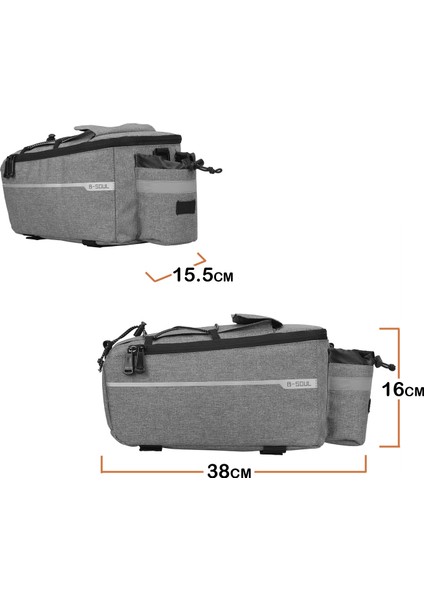 Siyah Stil 13L Bisiklet Arka Çantaları Panniers Bisiklet Su Geçirmez Sepeti Arka Raf Arka Koltuk Büyük Kapasiteli Çanta Katlanır Bagaj Bisiklet Aksesuarları (Yurt Dışından) modelleri