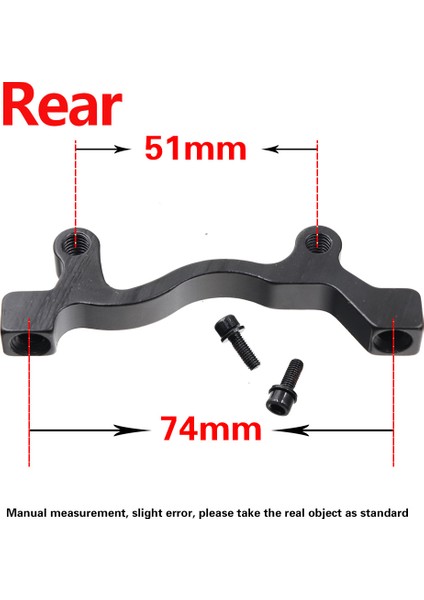 Arka Adaptör Stili 1 Adet Mtb Bisiklet Disk Fren Dönüştürücü Ultrahafif Braket Is Pm Ab'den Pm A'ya Disk Fren Montaj Adaptörü (Yurt Dışından)