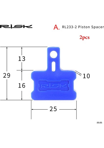 2 Adet Stil Bir Stil Araç Yayıcı Aralık Yıkayıcı Hidrolik Disk Fren Kanalı Aralığı Fren Kaliperi Ped Bisiklet Fren Aralığı Piston Tutucu (Yurt Dışından)