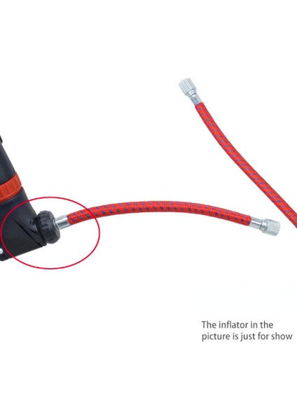 Kırmızı Stil Tire Inflator Hortumu Abd Ağızlı Taşınabilir Hava Kompresörü Uzatma Borusu Kauçuk Bisiklet Araba Motorlu Taşıt Için (Yurt Dışından)