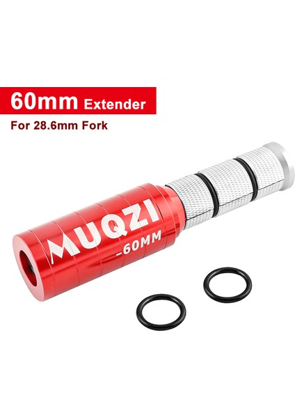 60MM Kırmızı Stil C Alüminyum Mtb Yol Dağ Bisiklet Çatalı Genişleme Yıldızı Somun Gizli Karbon Alaşım Bisiklet Ön Çatal Boru Uzatıcı mm (Yurt Dışından)